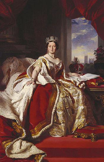 Franz Xaver Winterhalter Queen Victoria China oil painting art